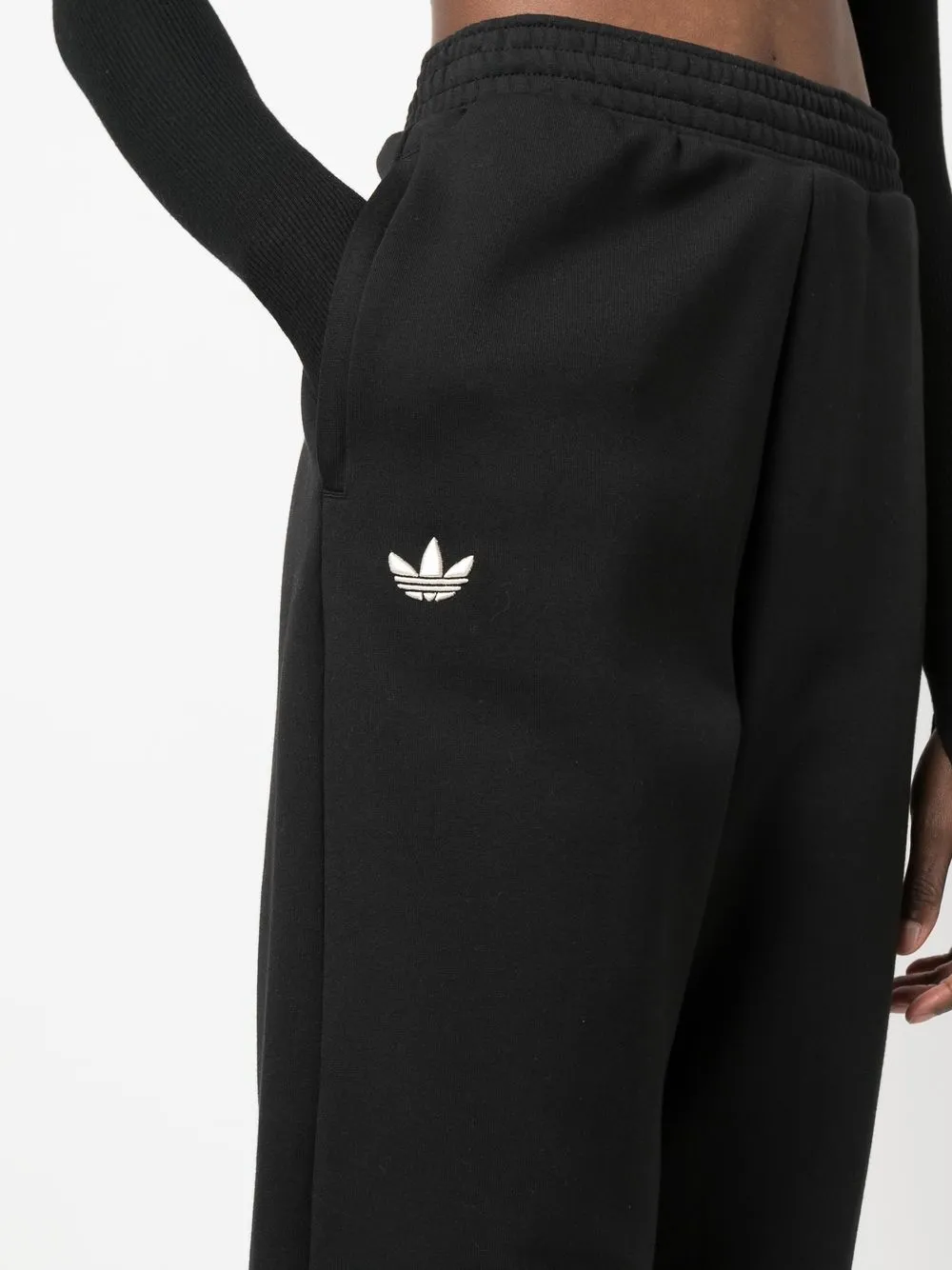 Adidas logo track best sale pants