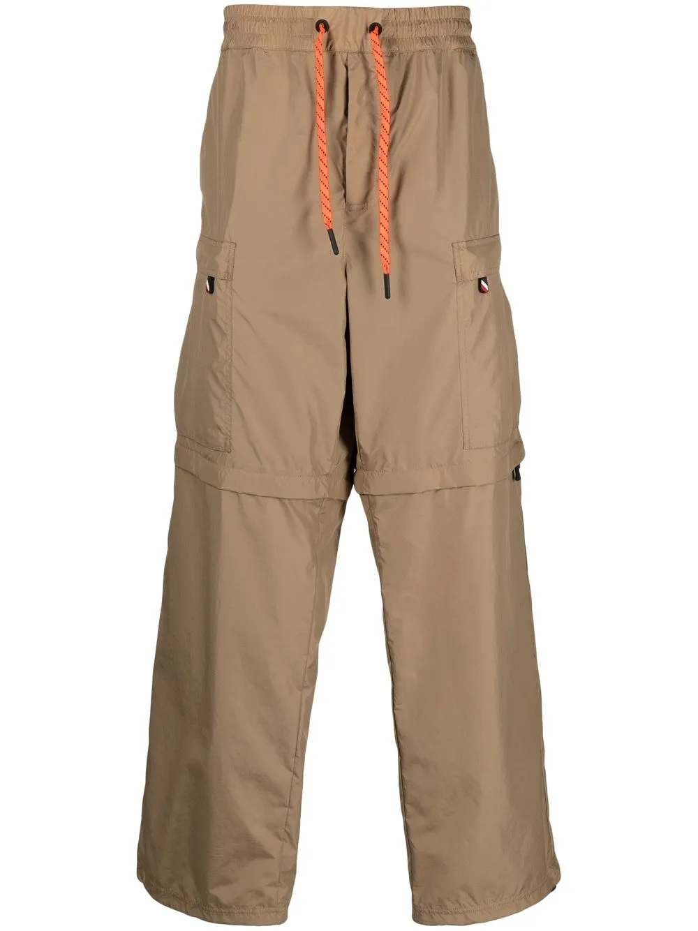 Moncler Grenoble Convertible Ripstop Pants In Italian In Neutrals