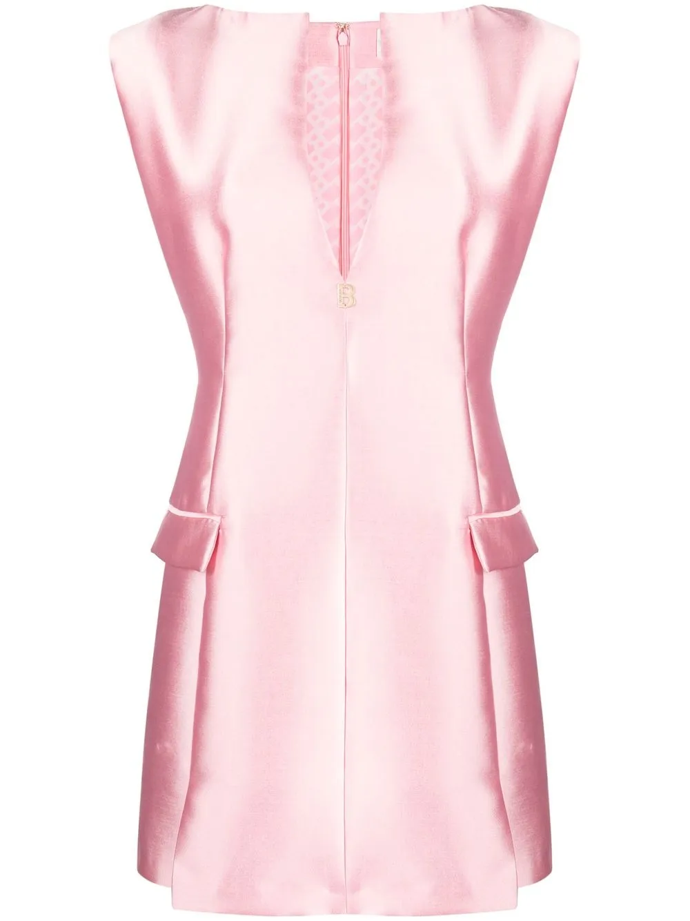 

Blugirl plunging V-neck mini dress - Pink