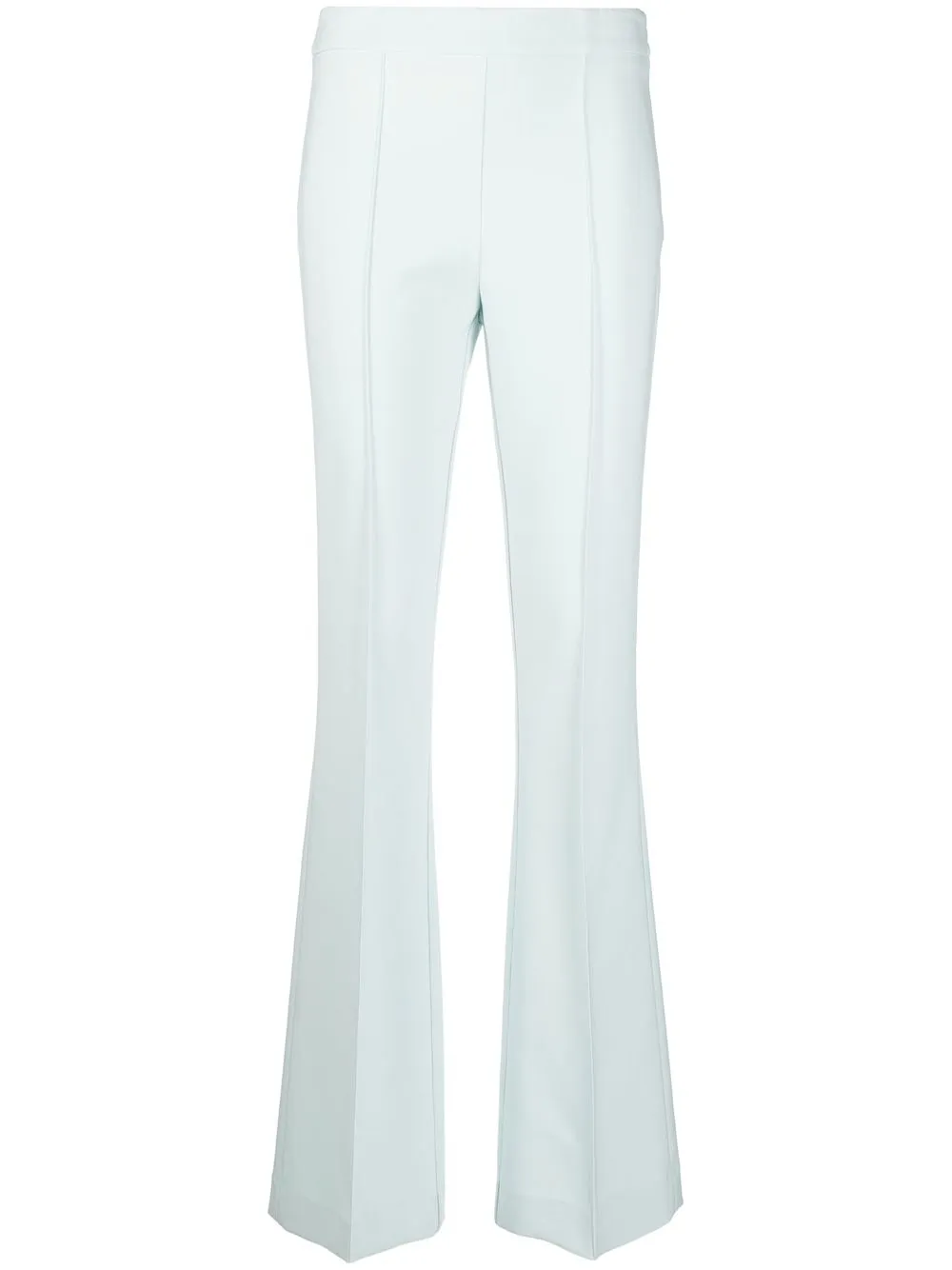 D.exterior Pressed-crease Flared Trousers In Light Blue
