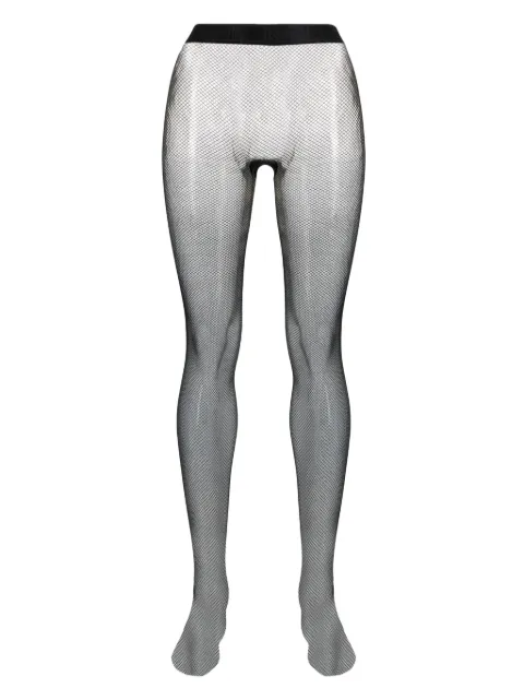 Wolford fishnet semi-sheer tights