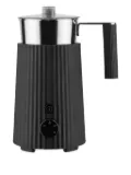 Alessi ribbed milk frother (35cl) - Black