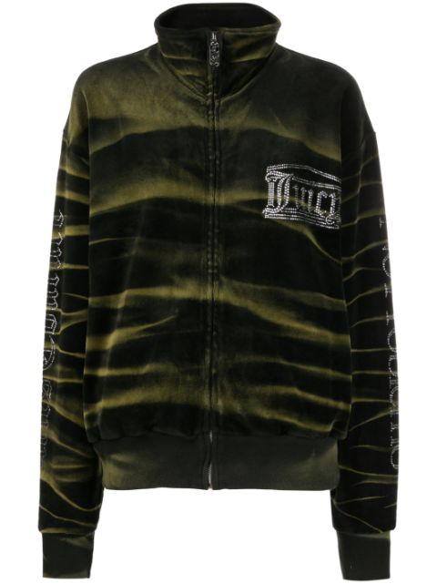 Aries - x Juicy Couture tie-dye velours zip-up jacket