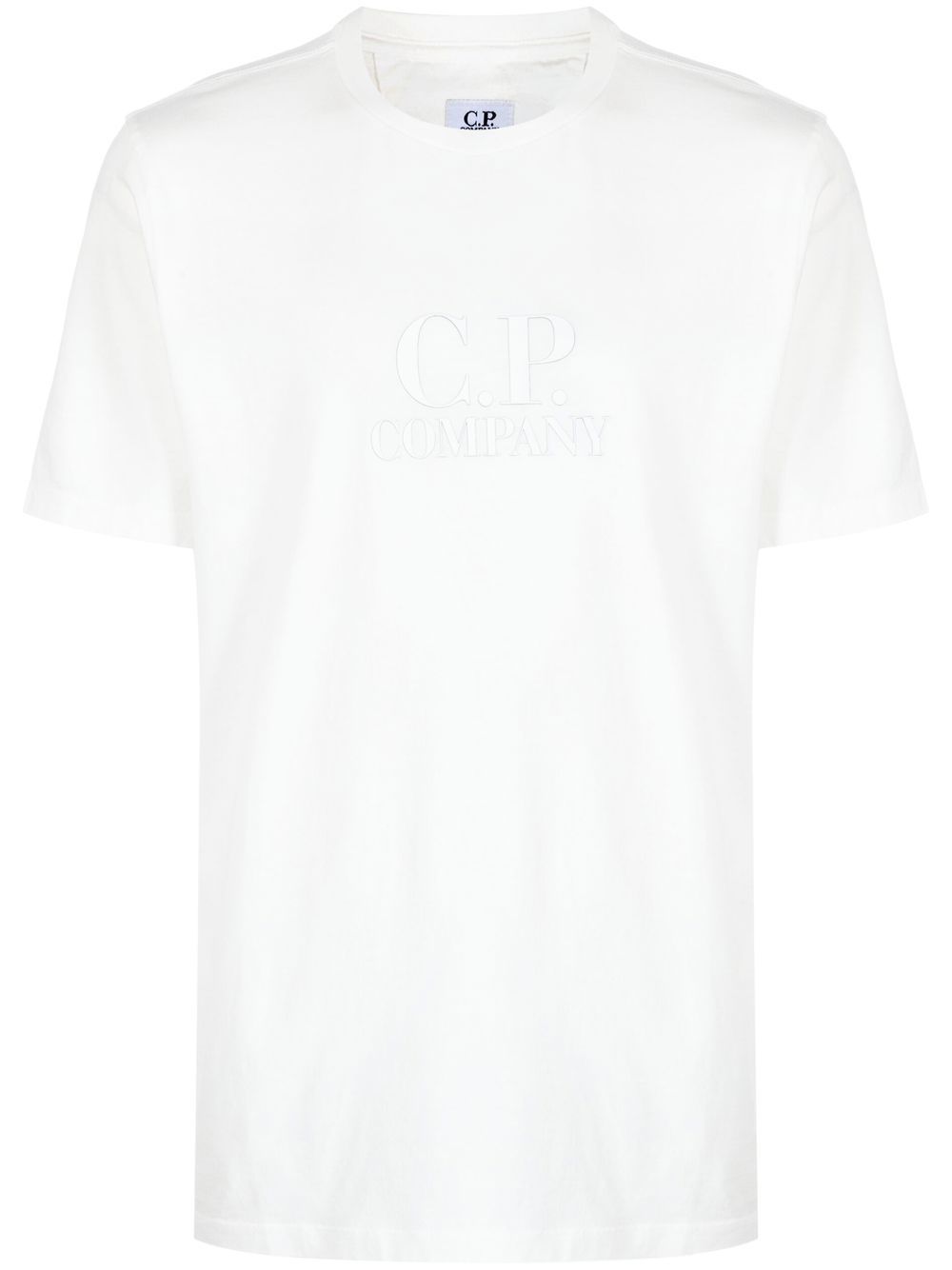 

C.P. Company logo-print crew neck T-shirt - White