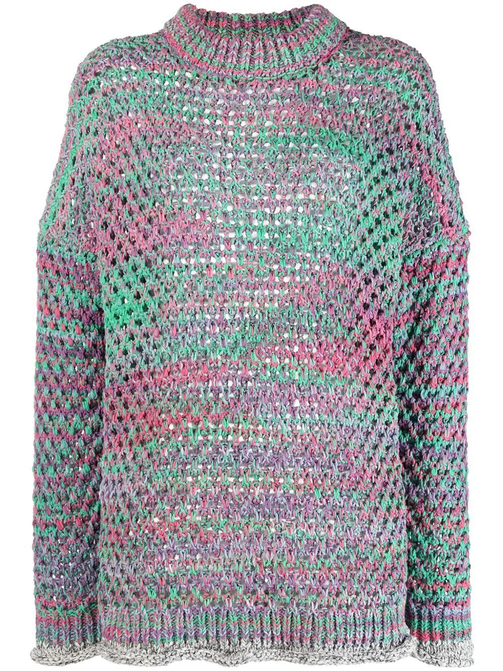 Attico Multicolor Sweater In Pink