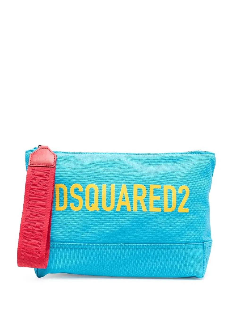 

Dsquared2 contrast logo clutch bag - Blue