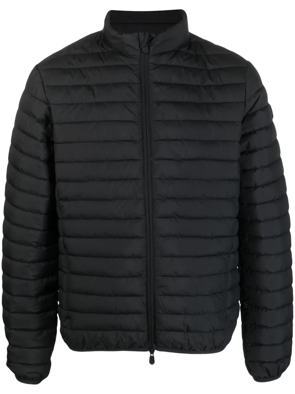 Save The Duck zip-up quilted down jacket - Black