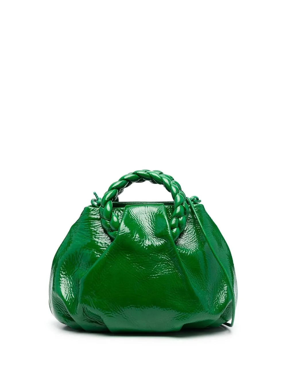 

Hereu braided handle leather bag - Green