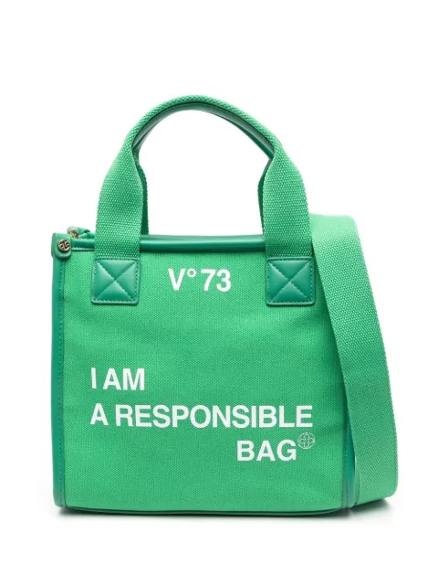 V°73 logo-print detail shoulder bag