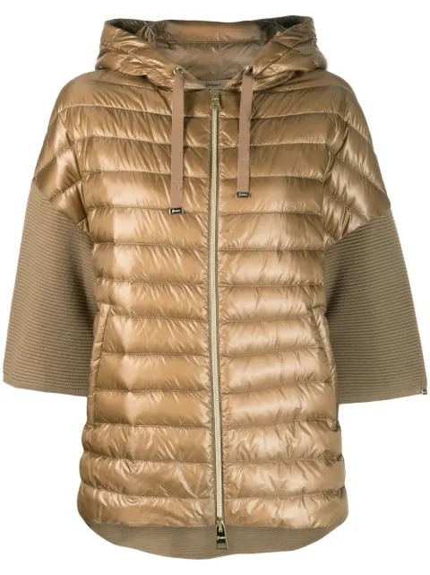 Herno short-sleeve padded jacket