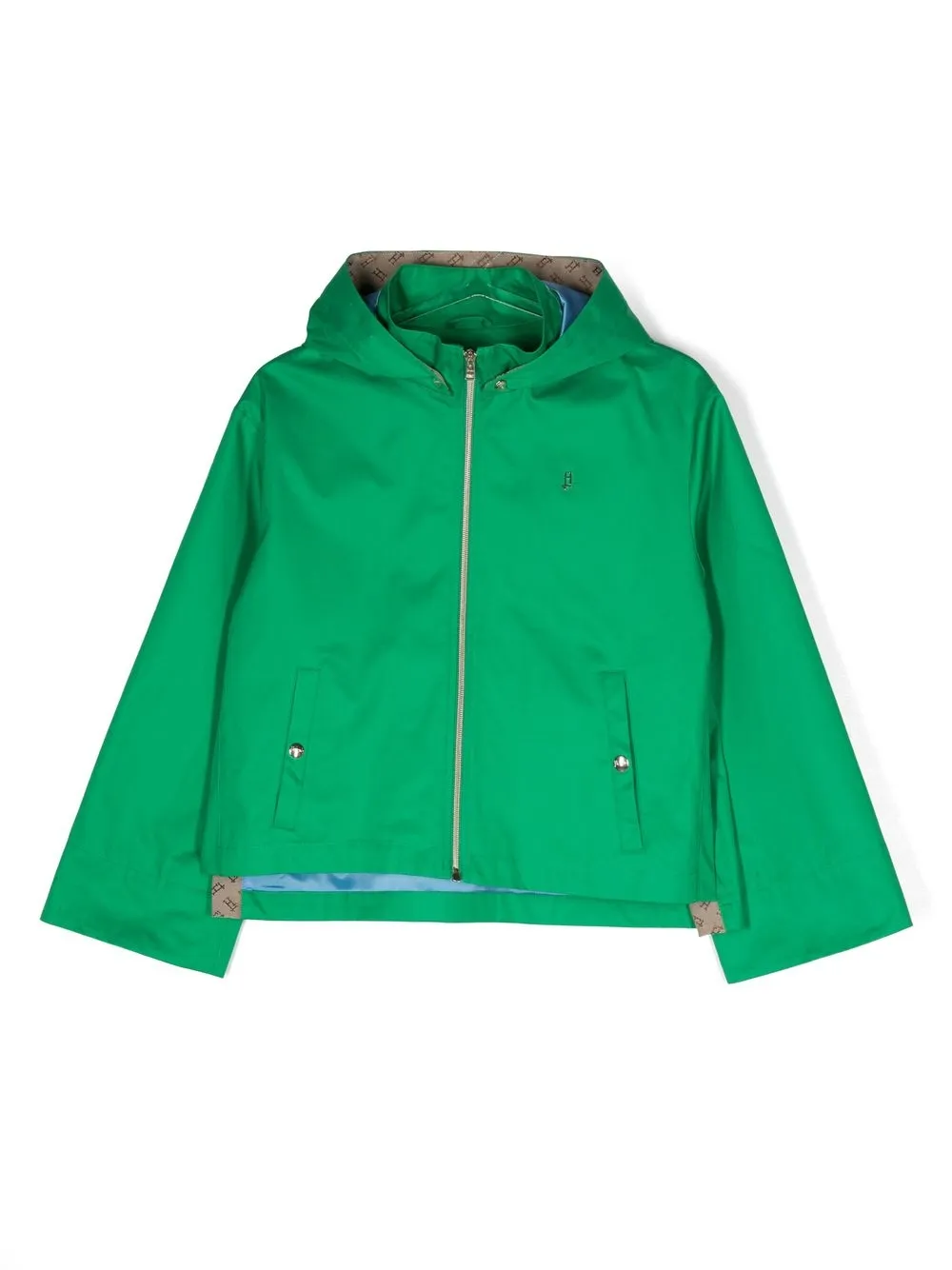 

Herno Kids logo-lining rain jacket - Green