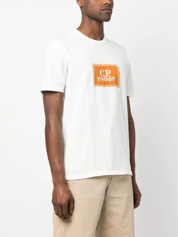 cp company printed label t shirt