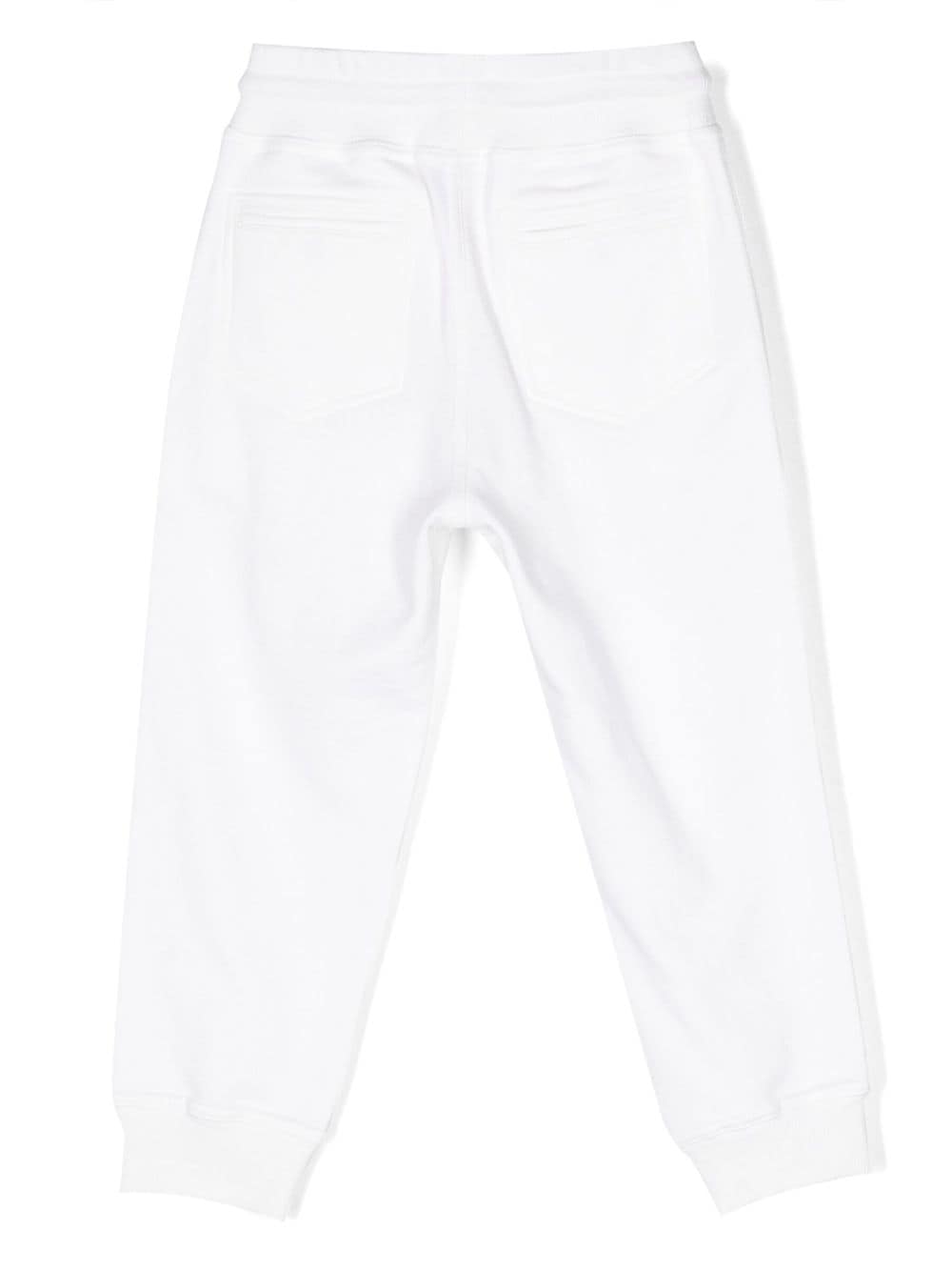 Brunello Cucinelli Kids Trainingsbroek met trekkoord - Wit