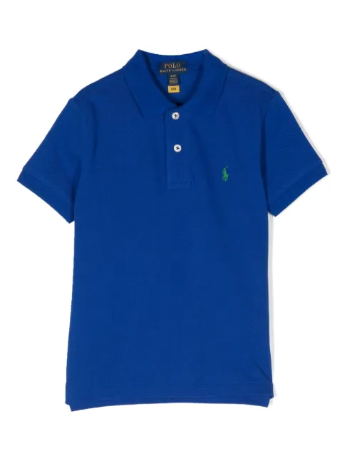 POLO RALPH LAUREN KIDS logo-embroidered polo shirt