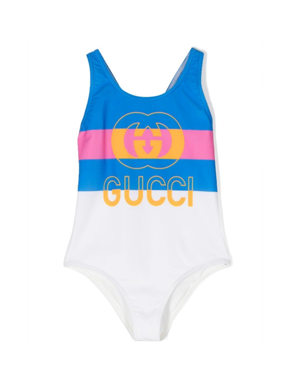 Gucci Kids Children s printed lycra swimsuit kids Polyamide Spandex Elastane Polyamide Spandex Elastane 10 White