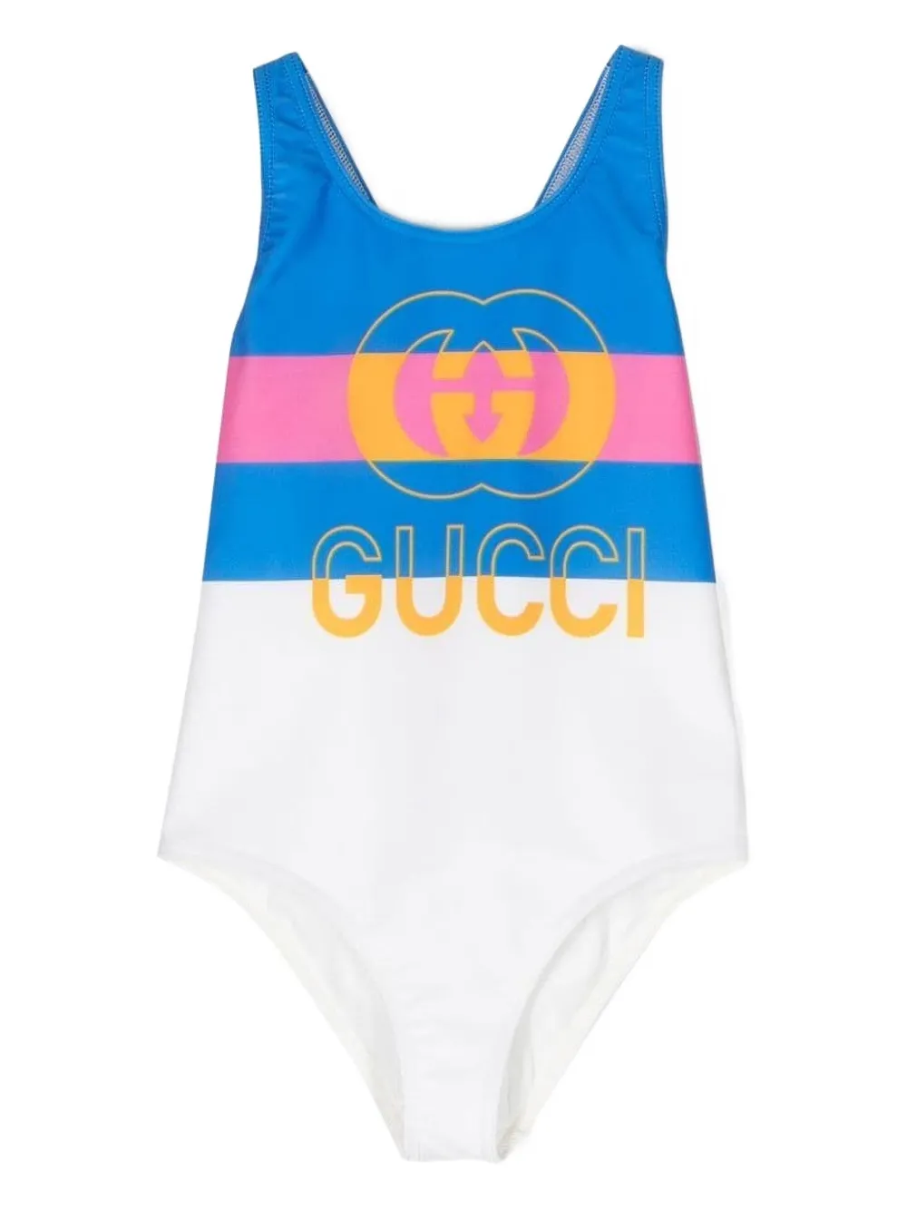 Gucci Kids Maiô de lycra com estampa | Branco | Image 1