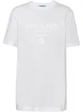 Prada embroidered jersey T-shirt - White
