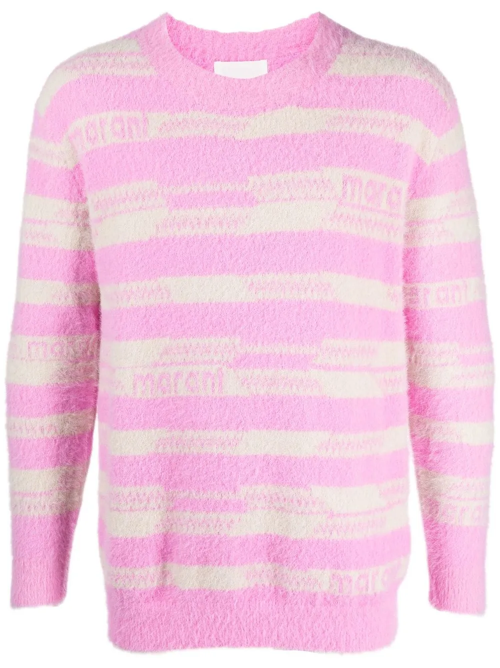 

Isabel Marant Orson logo-print striped jumper - Pink