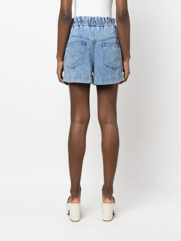 Short jeans sale franzido na cintura