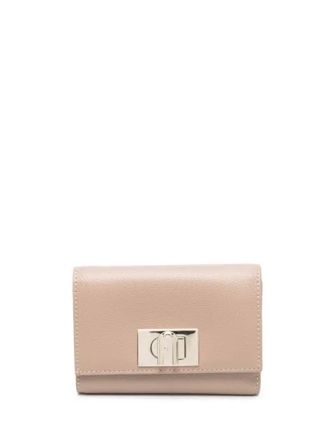 Furla cartera con placa del logo y cierre giratorio