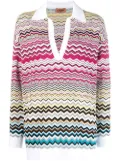 Missoni zigzag woven jumper - White