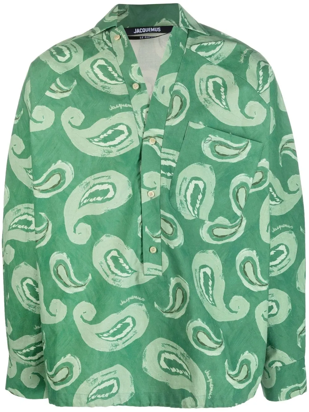 

Jacquemus Le haut Pingo paisley-print shirt - Green