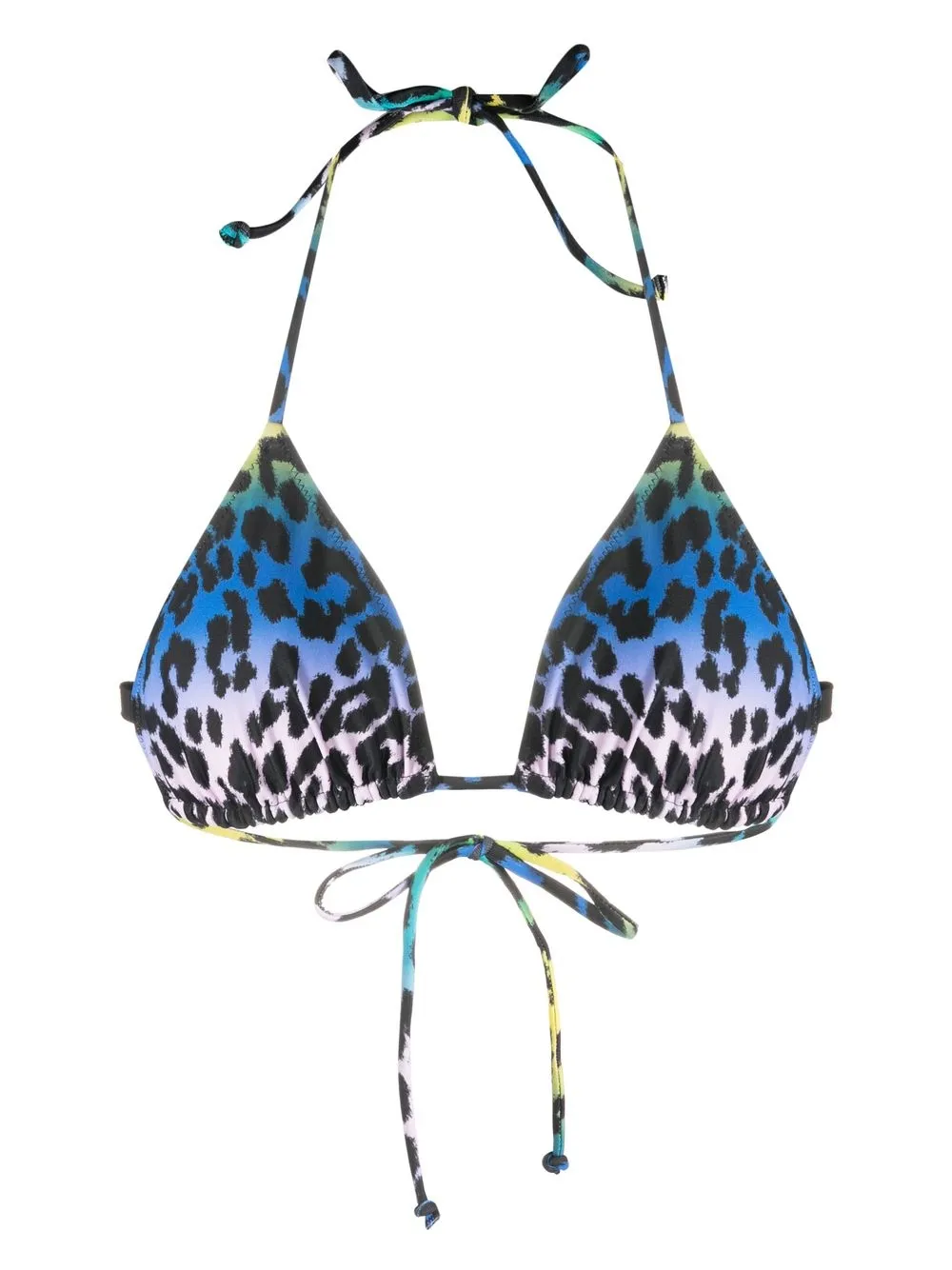 GANNI leopard-print bikini top | Smart Closet