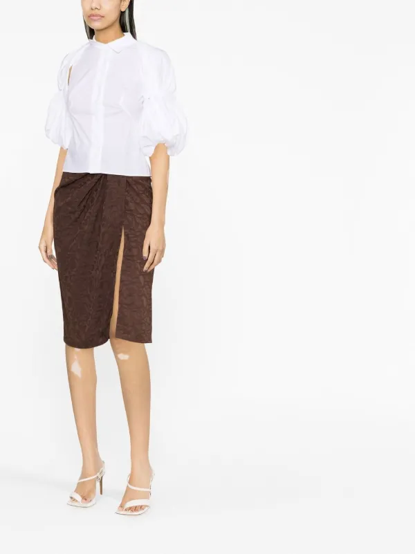 Jacquemus Maraca パフスリーブ シャツ | ホワイト | FARFETCH JP