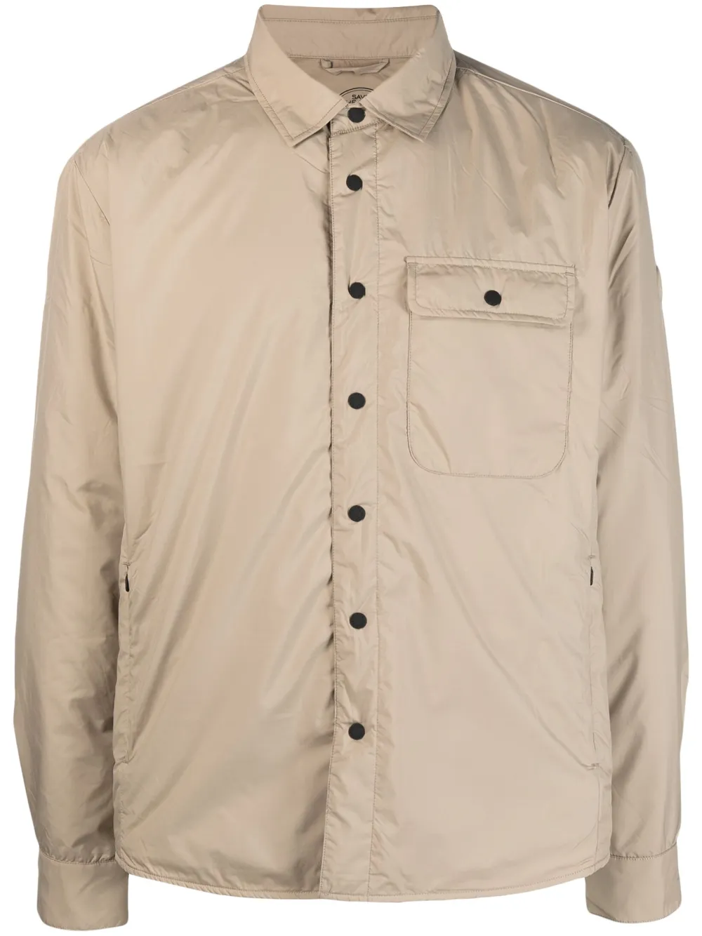 Save The Duck button-down shirt jacket - Brown