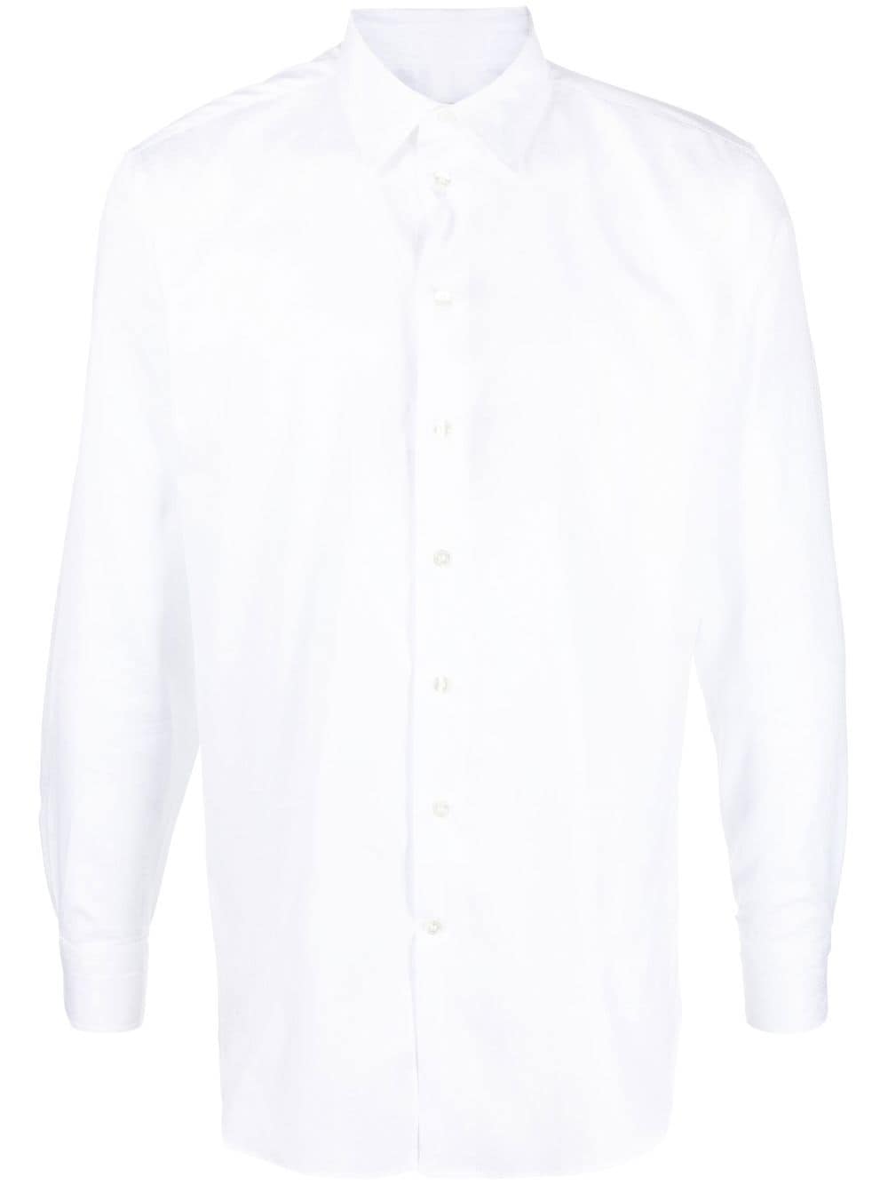 Shop Etro Long-sleeves Cotton Shirt In White