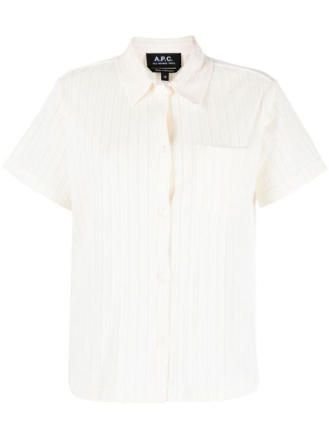 A.P.C. Marine openwork cotton shirt Women