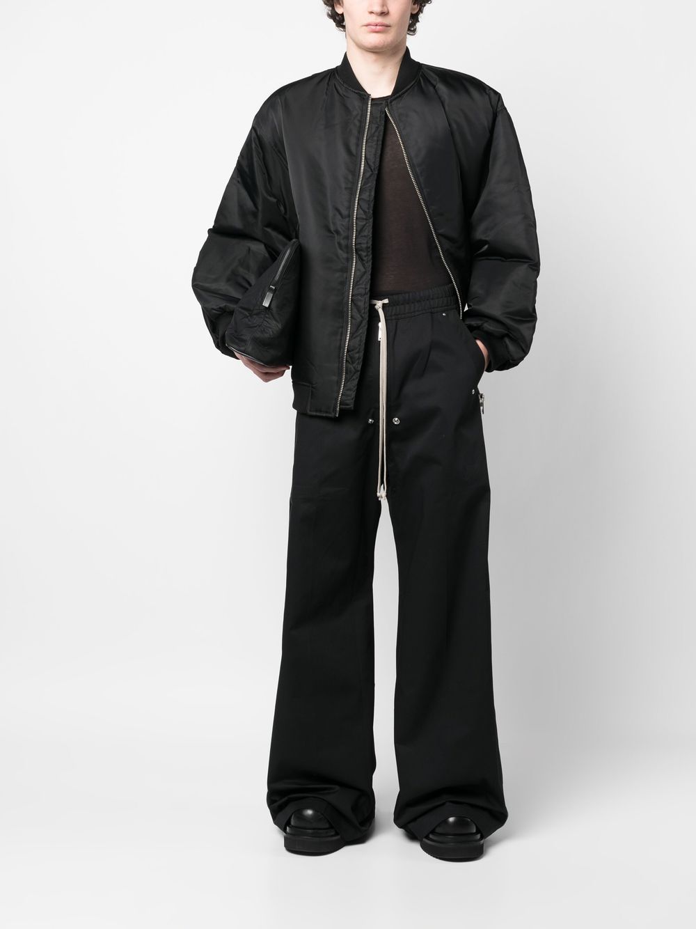 Rick Owens DRKSHDW Flared broek - Zwart