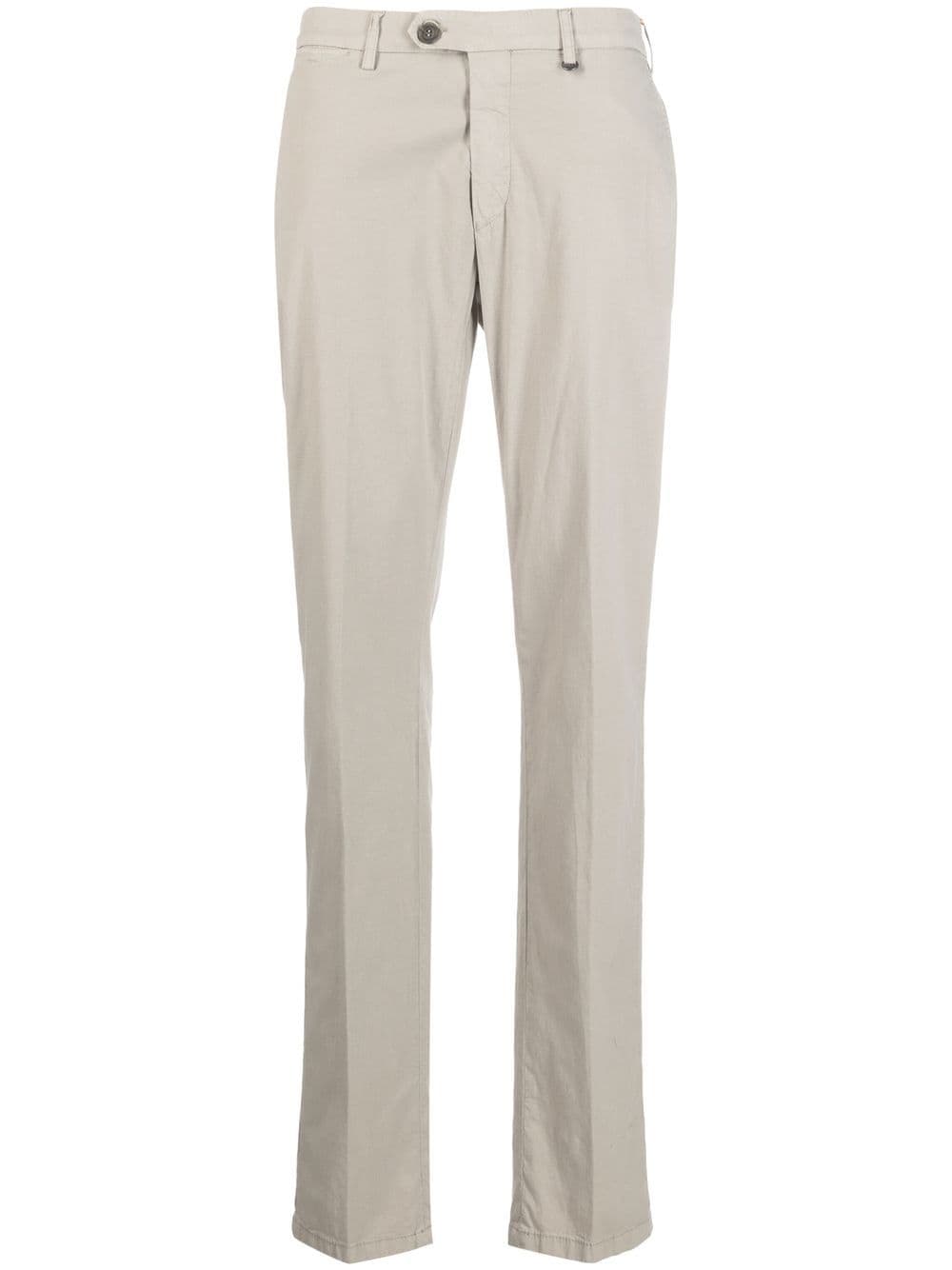 Canali Straight-leg Trousers In Neutrals