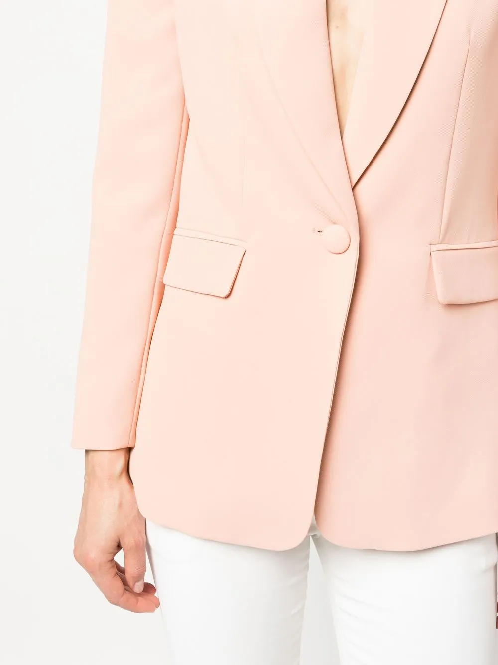 Twinset Single-breasted Blazer In Orange
