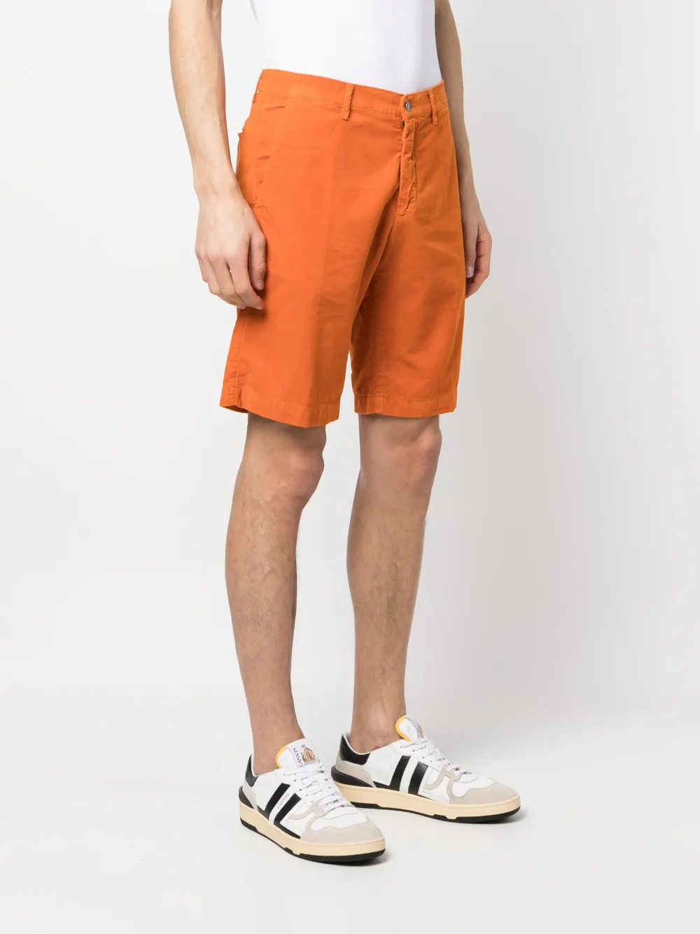  Massimo Alba Corduroy Bermuda Shorts - Orange 