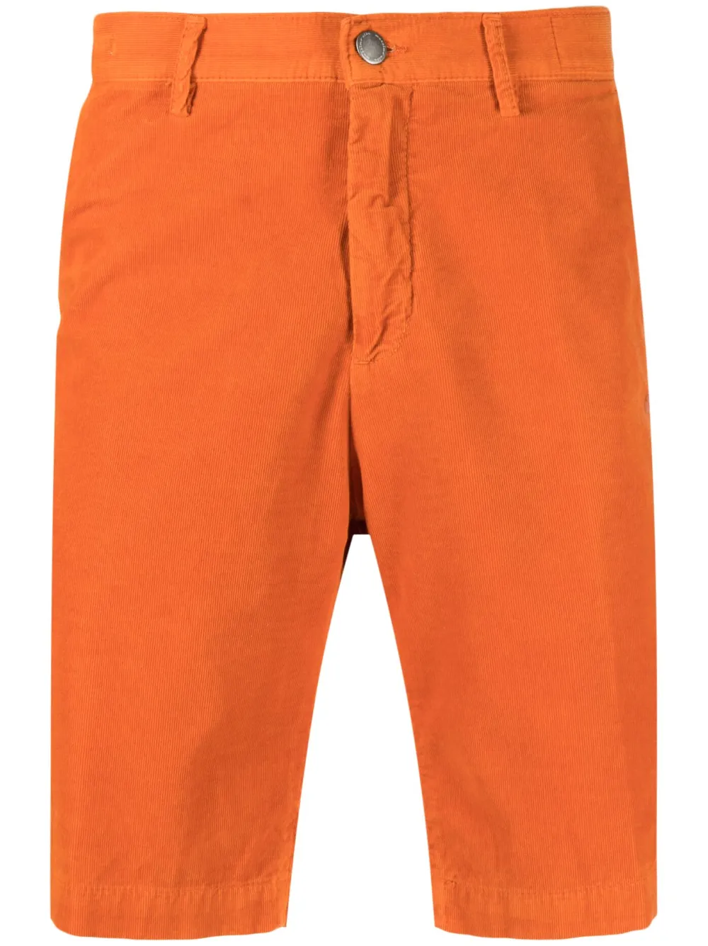 Massimo Alba Corduroy Bermuda Shorts In Orange