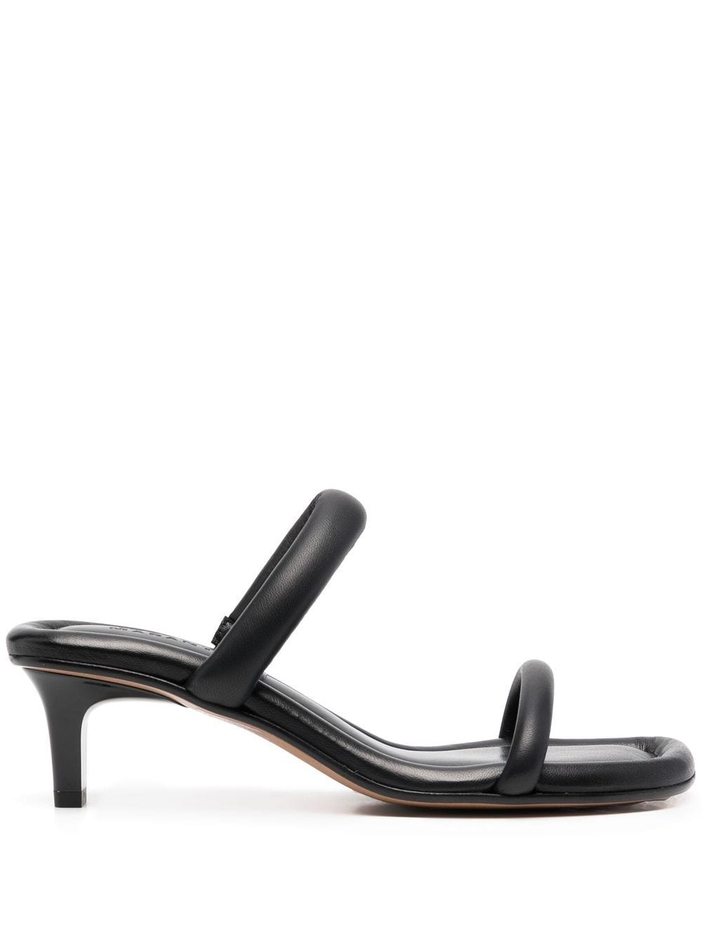 Shop Isabel Marant Raree Leather Sandals In Black