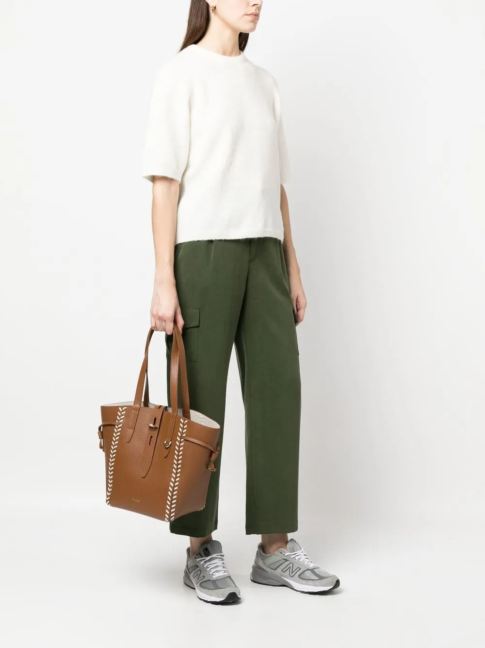 Furla Net medium shopper - Bruin
