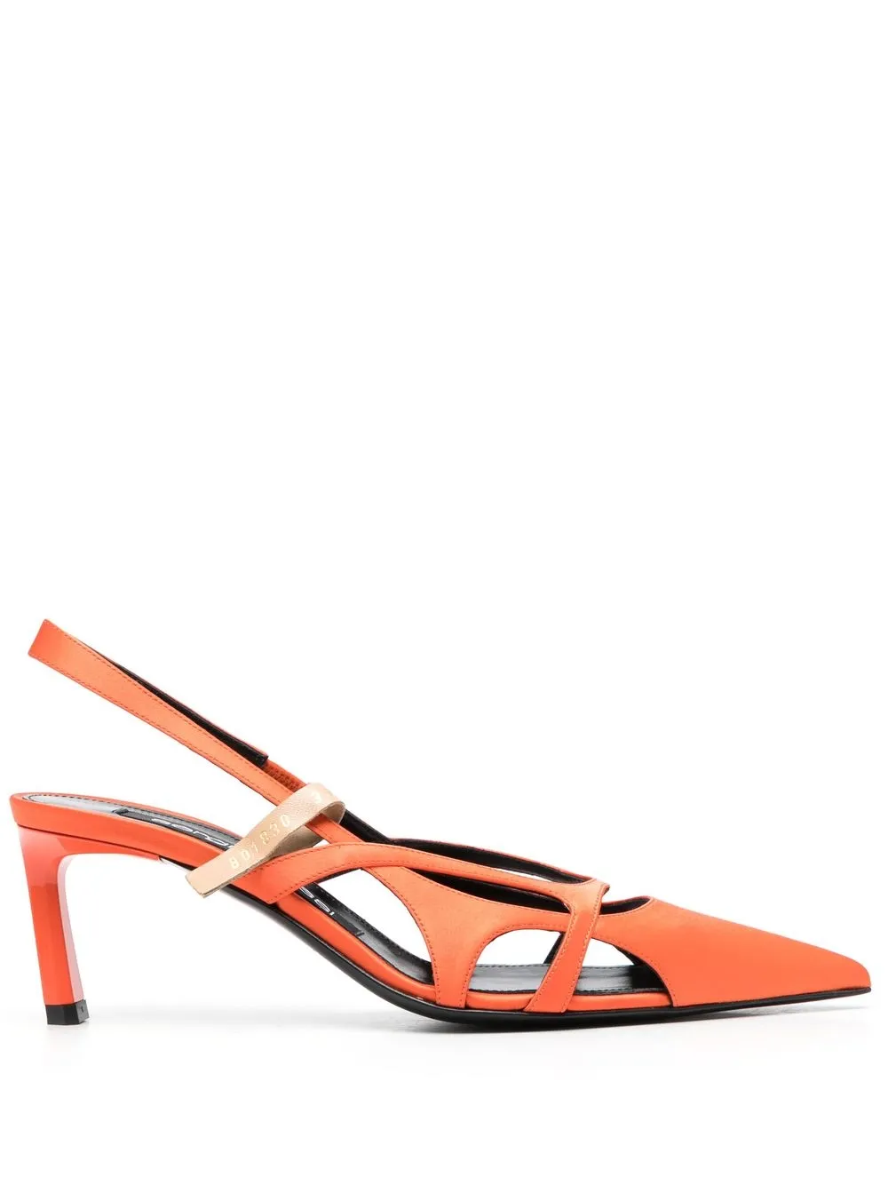 

Sergio Rossi cut-out slingback pumps - Orange