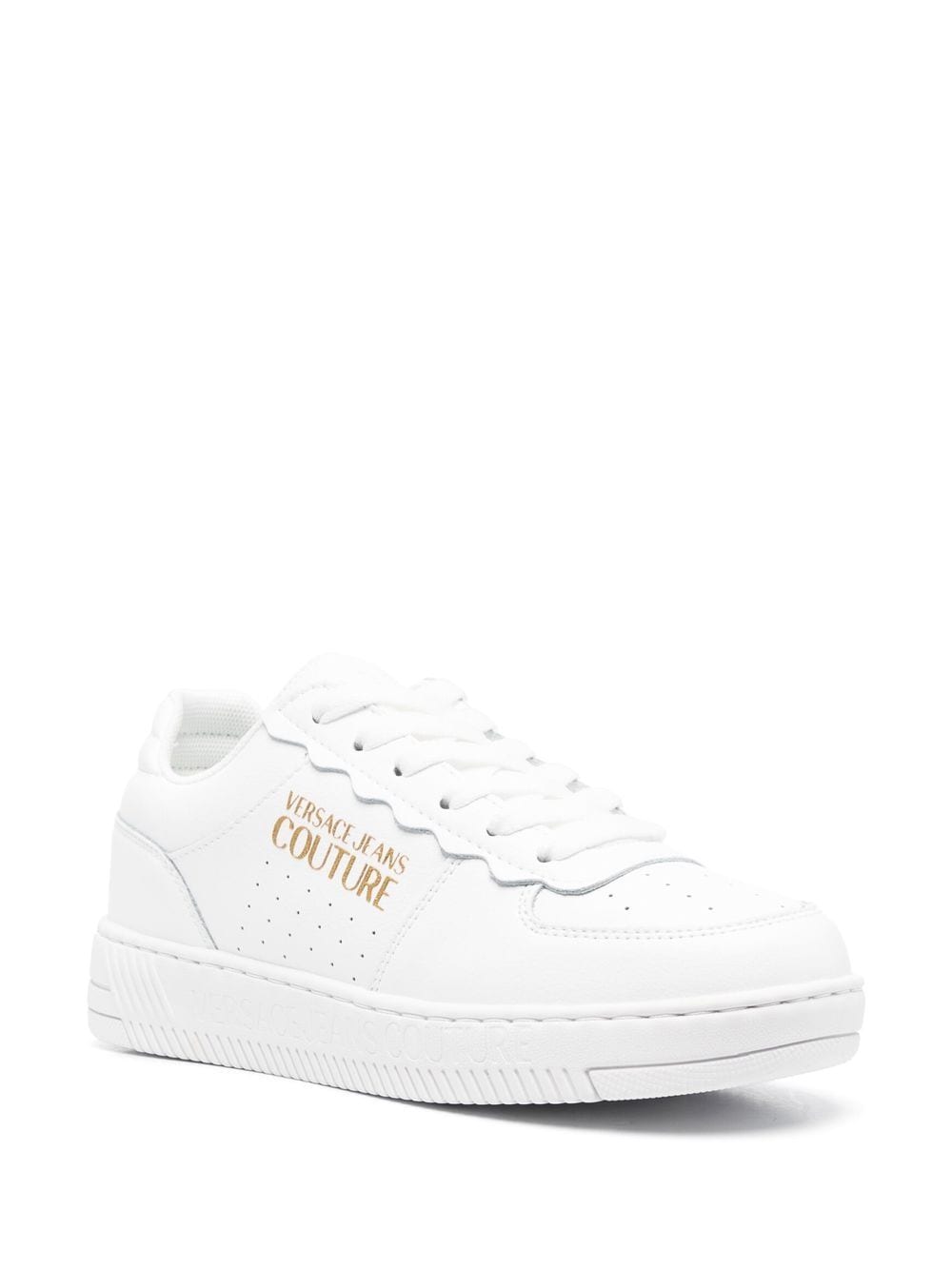 Versace Jeans Couture Sneakers met logoprint - Wit