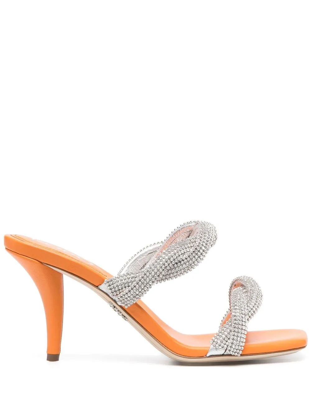 

Rodo crystal-embellished 95mm mules - Orange