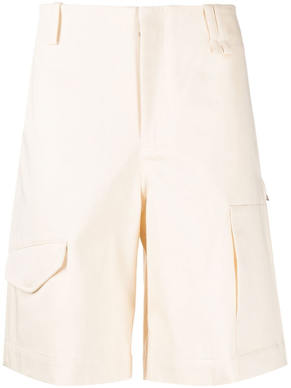 Simone Rocha Zip-detail Cotton Shorts In Weiss