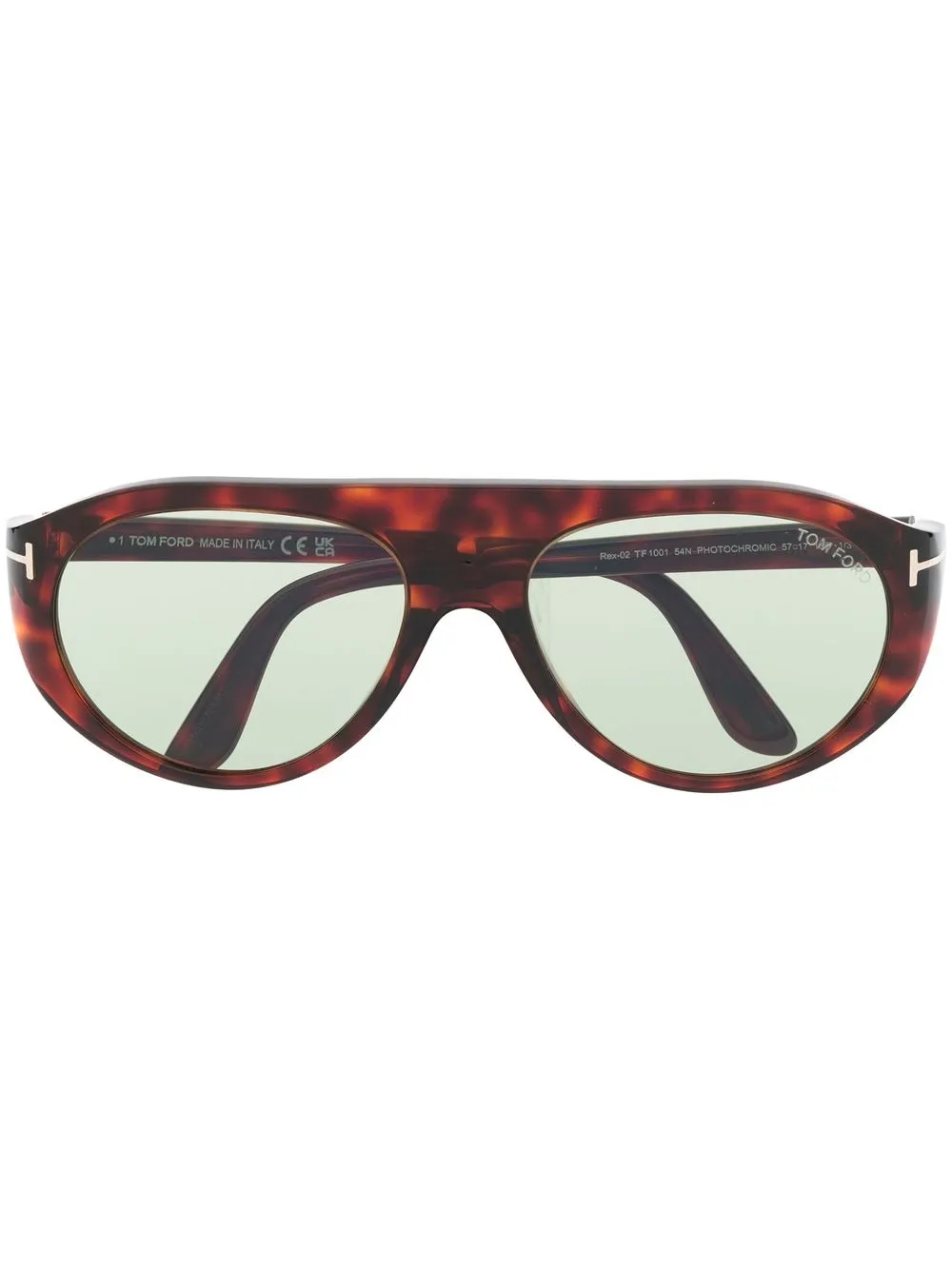 tortoiseshell pilot-frame sunglasses