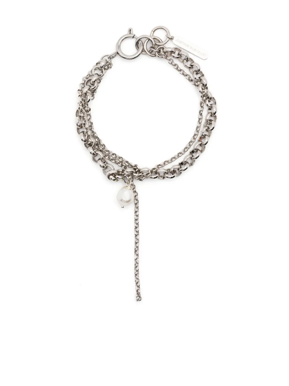 Justine Clenquet Richie pearl bracelet