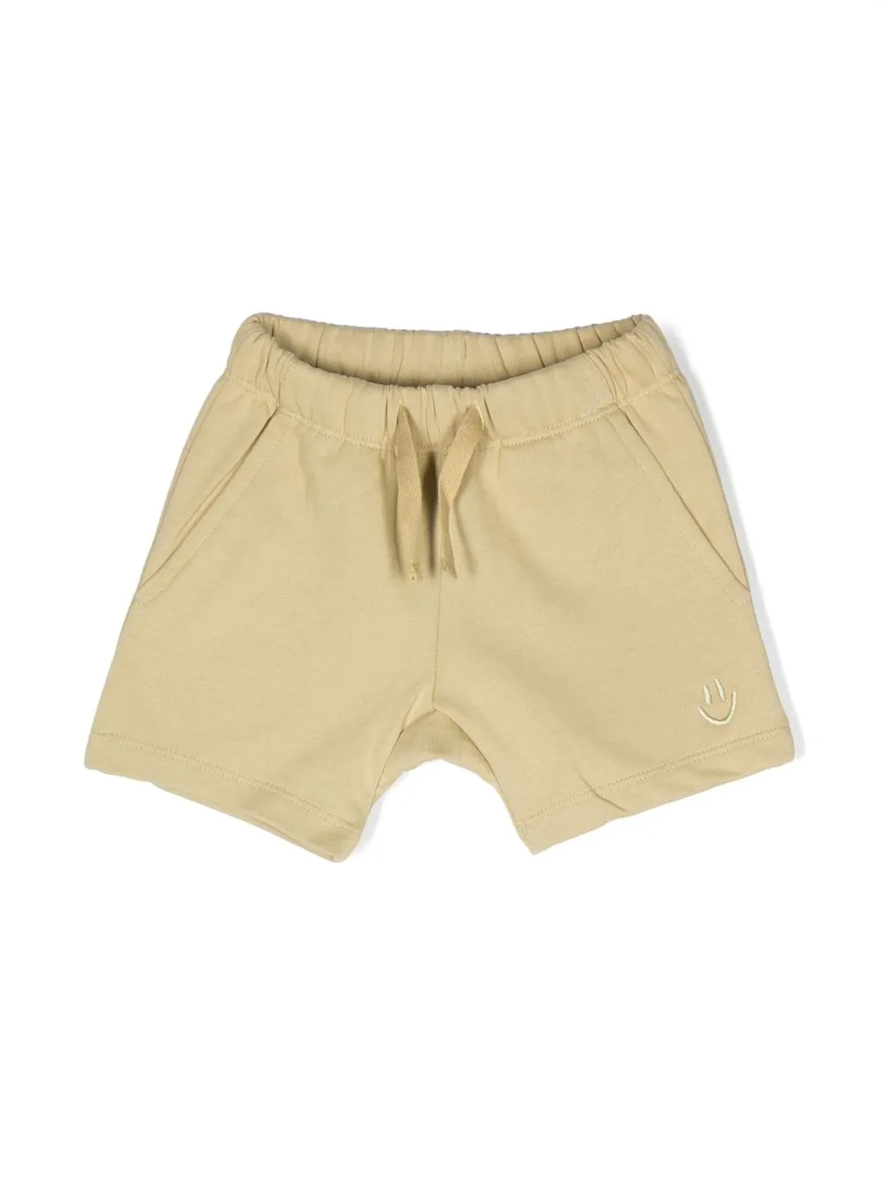 

Molo embroidered-motif cotton shorts - Neutro