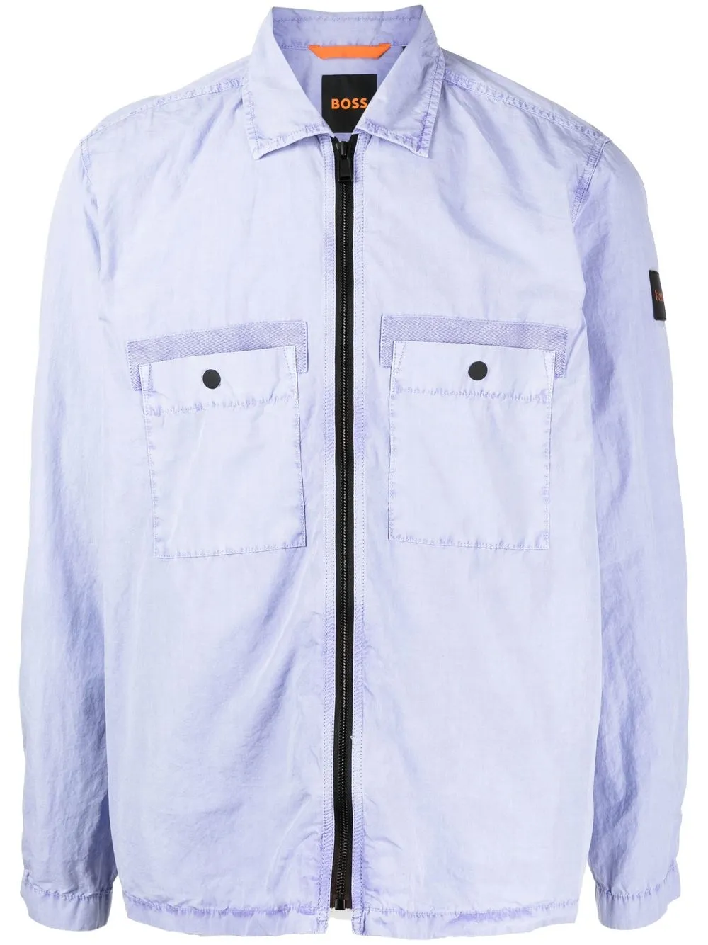 

BOSS zip-up shirt jacket - Blue