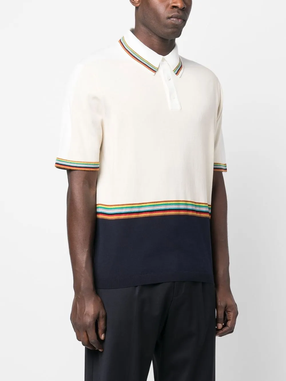 paul smith signature stripe polo