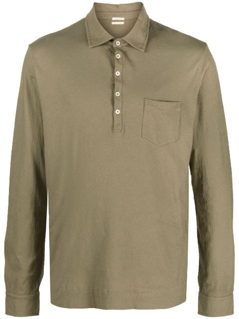 Massimo Alba long-sleeve cotton polo shirt