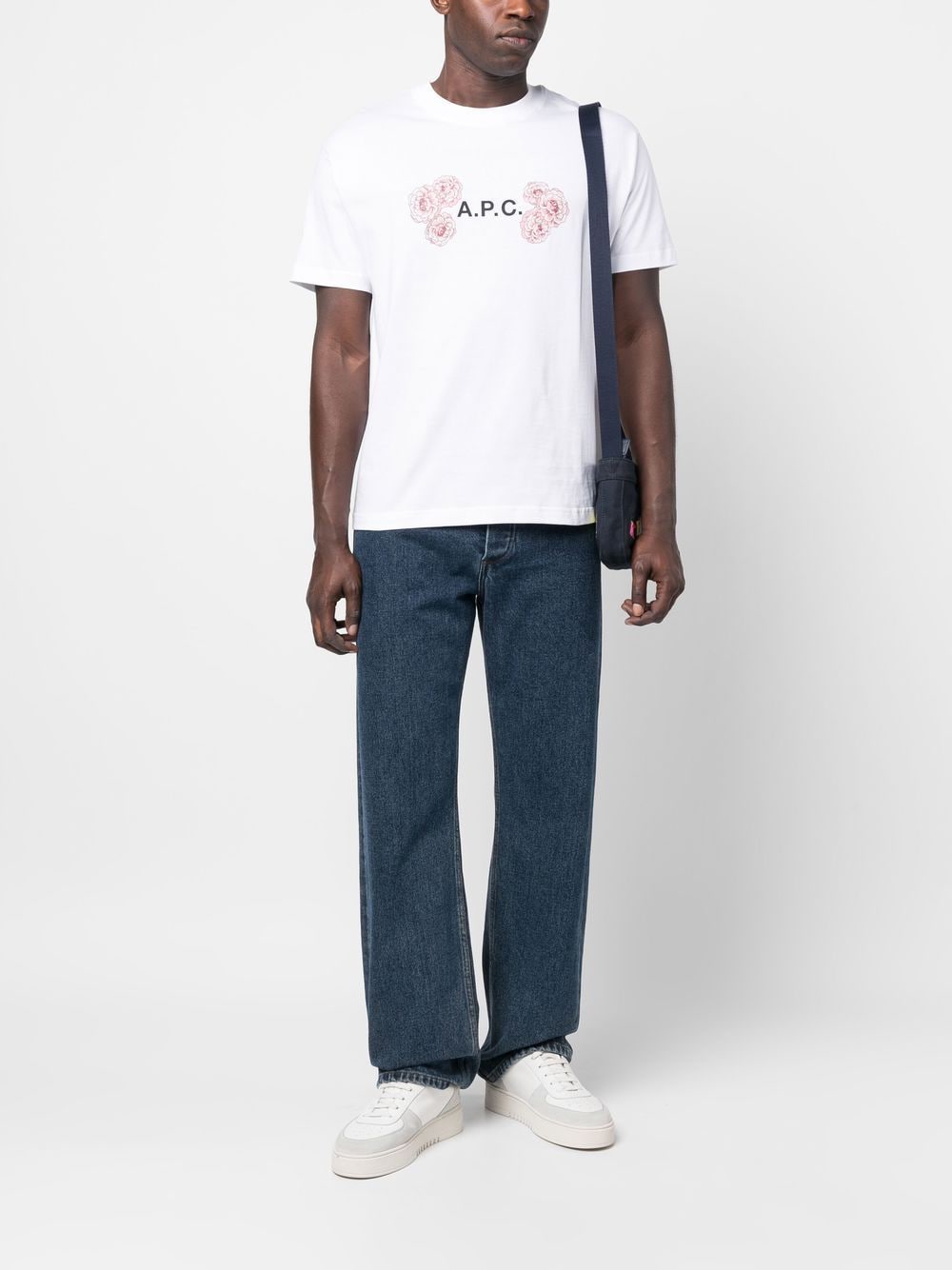 A.P.C. T-shirt met logoprint - Wit