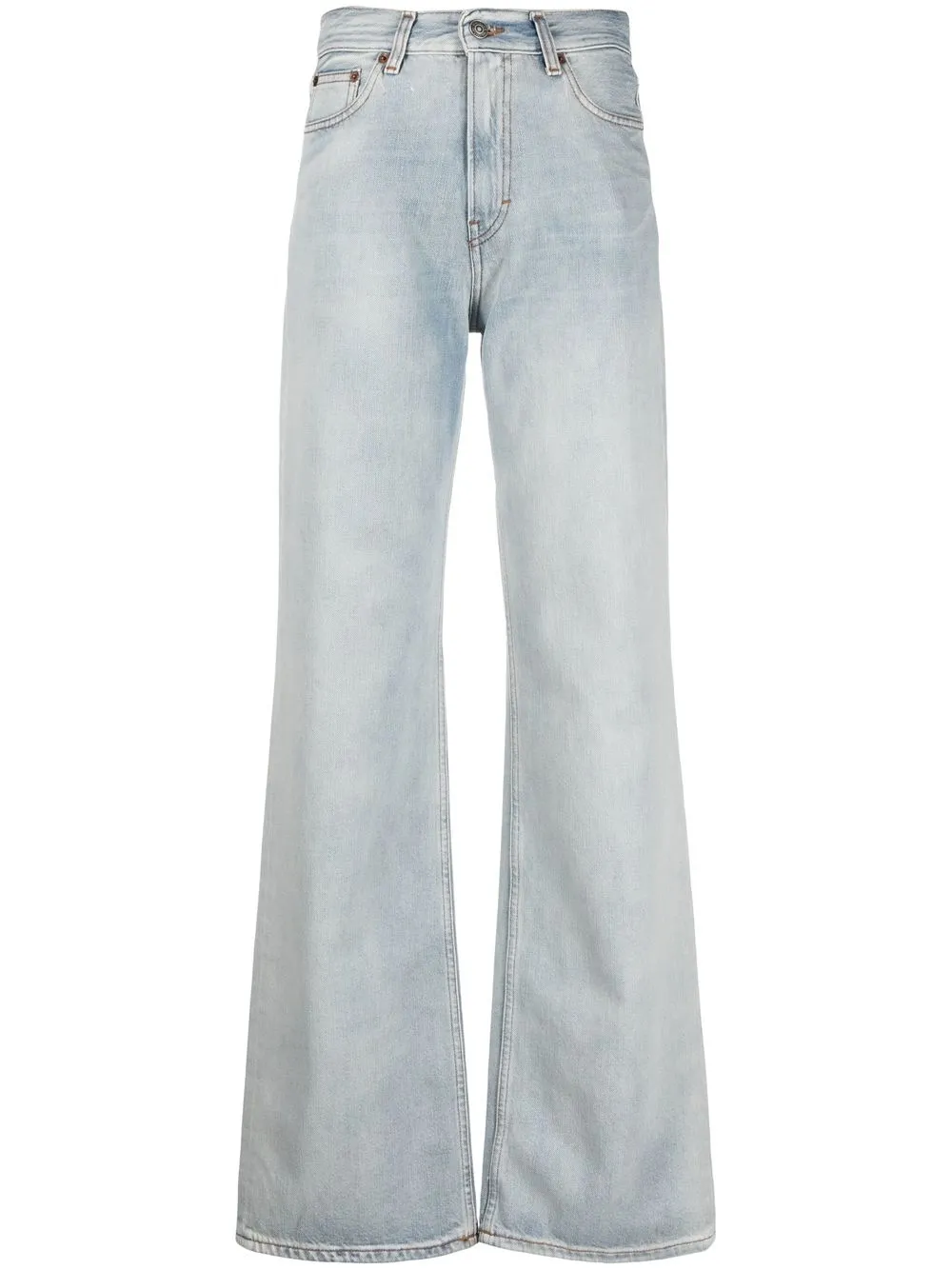 Haikure high-rise flared cotton jeans